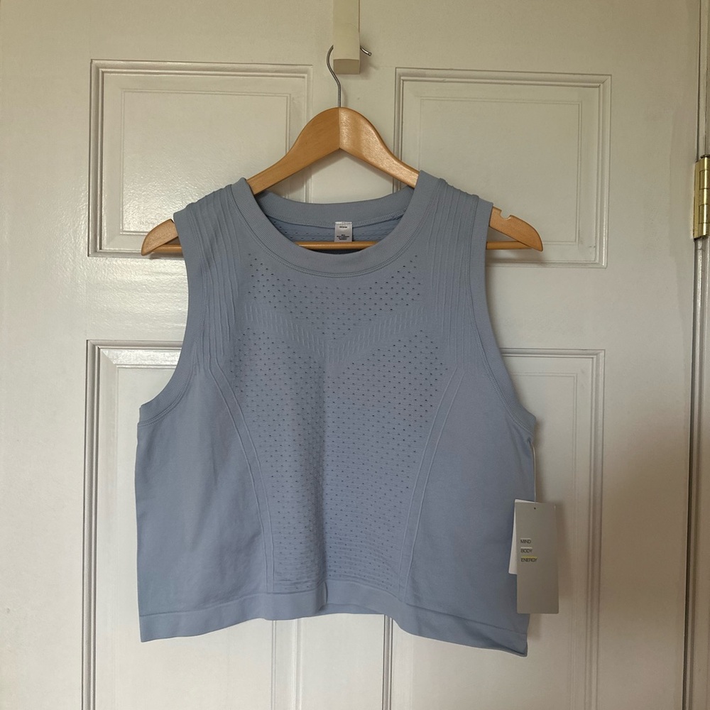 ZELLA NEW WITH TAGS periwinkle sleeveless workout top